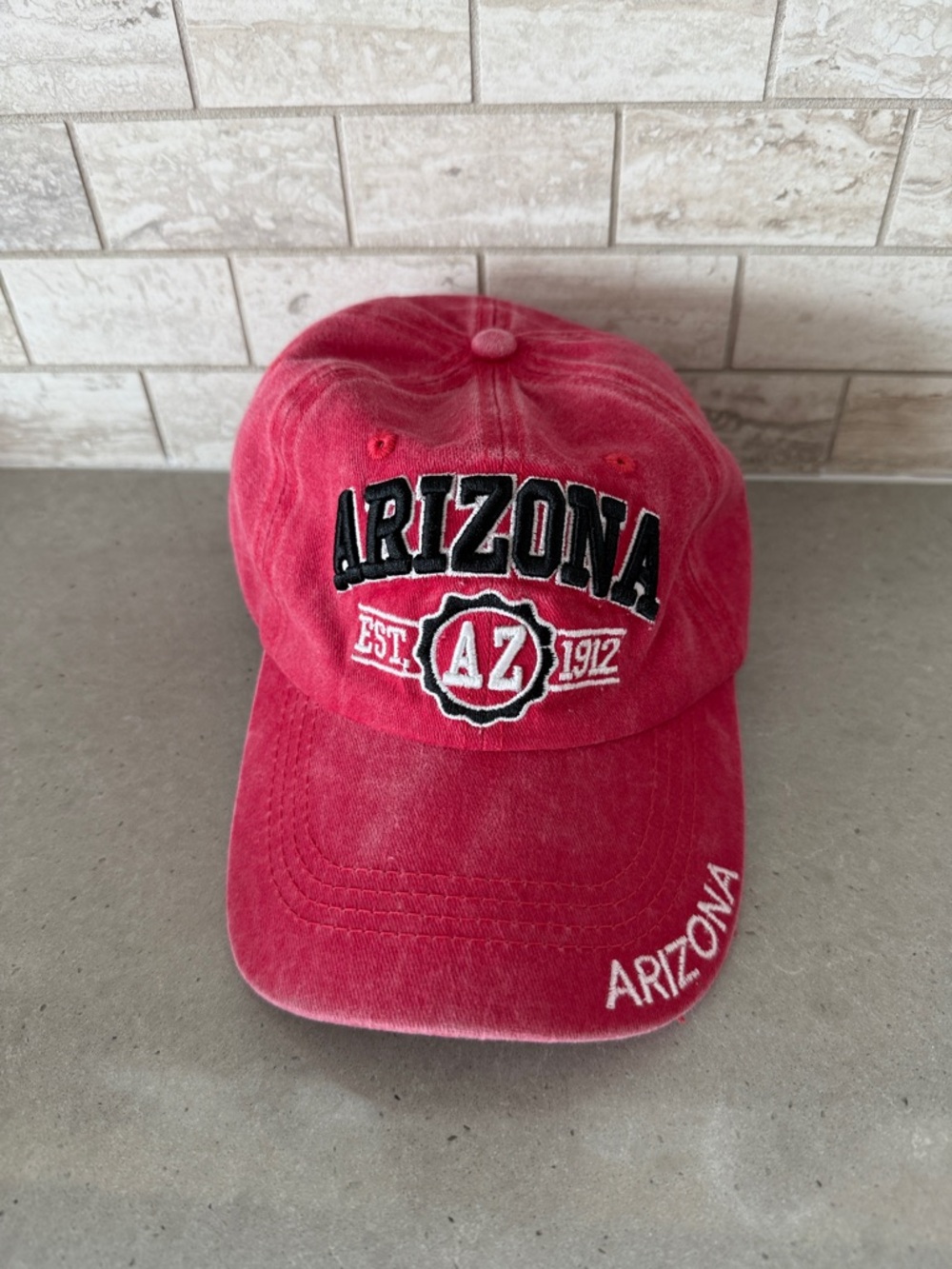 NWOT Arizona Embroidered Red Baseball Cap
